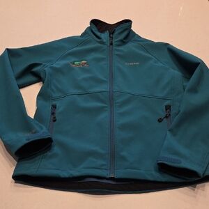 Simms Blue Softshell Jacket with Embroidered Logo